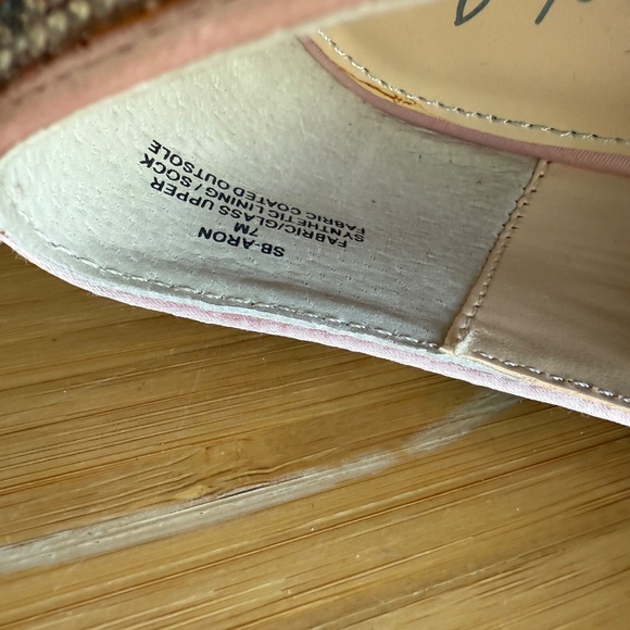 This is a pair of Betsey Johnson Aron rhinestone loafers. - Picture 6 of 7